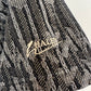 Vintage 90s Haley Polo Shirt Golf Geometric Patterned Black Collared Medium