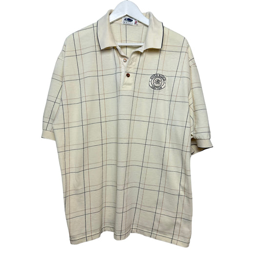 Vintage 90s River Ridge Gold Club Plaid Polo XXL Cotton Made in the USA