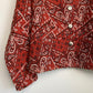 90s New Identity Tapestry Bandana Print Collared Jacket Large Western