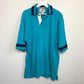 90s Cutter and Buck Teal Blue Polo Medium Made in the USA