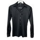Vintage Black Button Down Collared Shirt Small
