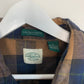 G.H. Bass & Co Flannel Plaid Shirt Jacket Shacket Size XL Cotton Navy Blue and Plaid