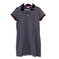 Brooks Brothers Polo Dress Pink and Navy Blue Striped Medium
