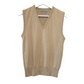 Vintage Classics Sweater Vest Camel V Neck Small