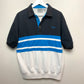 Vintage 90s Spalding Polo Shirt Color Blocked Large