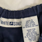 Vintage White Stag Navy Blue Drawstring Shorts Linen Cotton Small